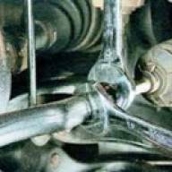 How to replace the steering tips and rods of the Mazda 6 car