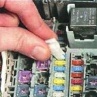 Replacement of fuses and relays of the Mazda 6 car