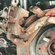 Repair of the brake mechanisms of the rear wheels Mazda 6