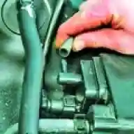 Removing and installing the adsorber Hyundai Solaris