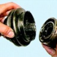 Replacement of the drive joints of the Mazda 6 car