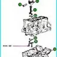 Disassembling the cylinder block G4KD and G4KE Kia Magentis