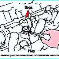 Регулировка зазоров клапанов Toyota Camry