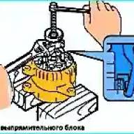 Разборка генератора автомобиля Toyota Camry