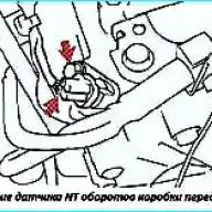 Замена датчиков оборотов коробки передач Toyota Camry 