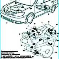 Элементы системы управления двигателем Toyota Camry